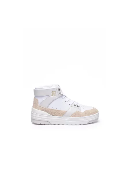 Sneakersy Tommy Hilfiger skórzane białe