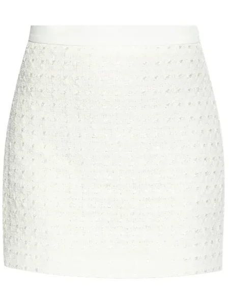 Mała mały spódnica mini Casablanca z wysoką talią biała