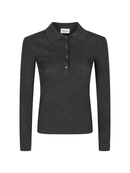 Tricou polo P.a.r.o.s.h. tricotate gri