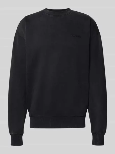 Bluza o kroju oversized z wyhaftowanym logo Pegador czarna