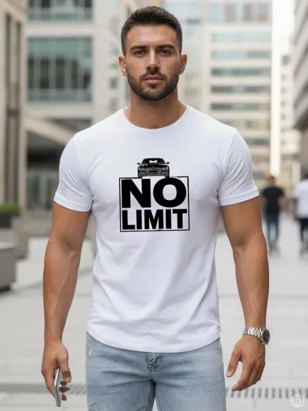 Koszulka z nadrukiem No limit Dstreet biały