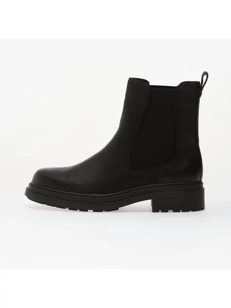 Сникърси Clarks Top Black Leather EUR 40 черно