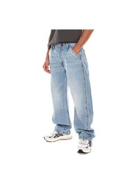 Szerokie jeansy Levi's niebieskie