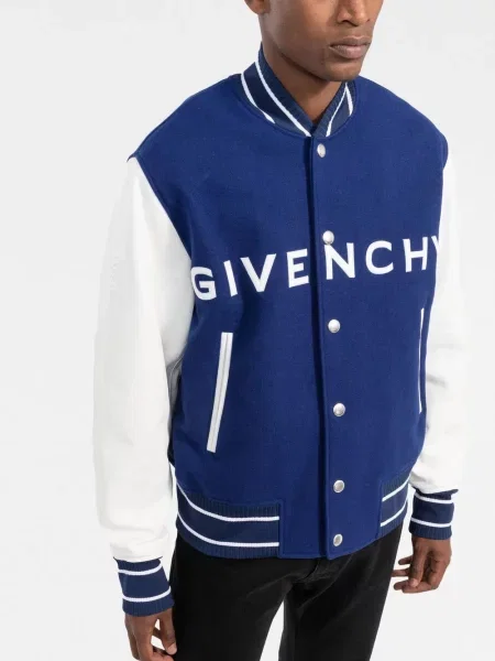 Bőrdzseki Givenchy autogrammal kék