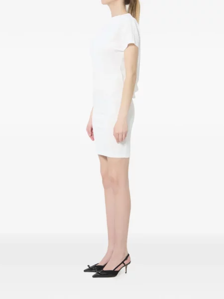 Rochie mini Jacquemus drapată alb