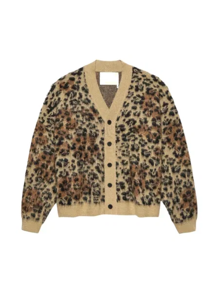 Kardigan New Amsterdam Surf Association wełniany brązowy