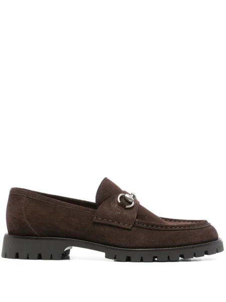 Pantofi loafer Gucci maro