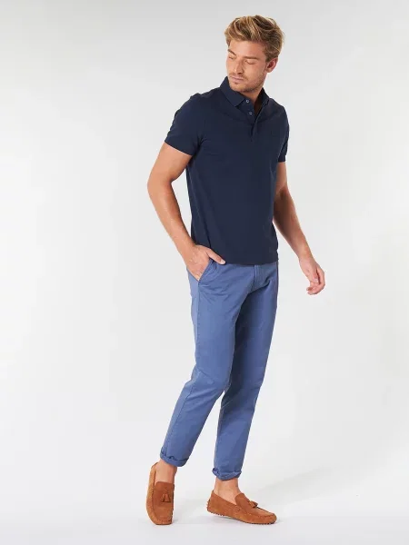 Tricou polo Lacoste albastru