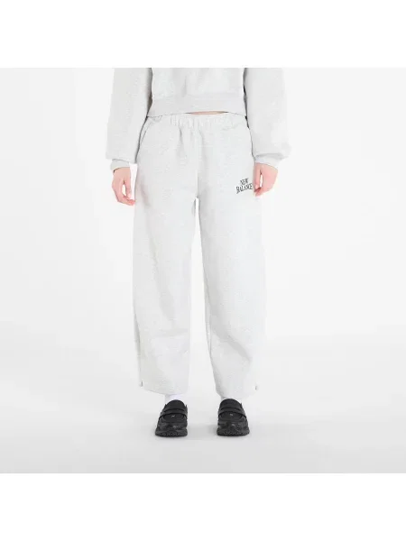 Pantaloni de trening New Balance Linear Heritage Fleece Barrel Pant Ash Heather M
