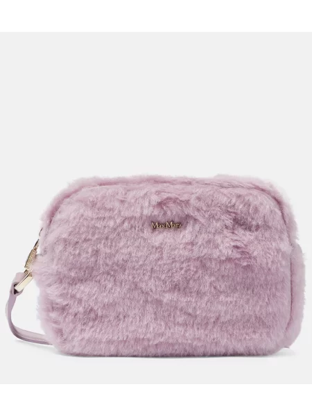 Geantă Max Mara teddy violet