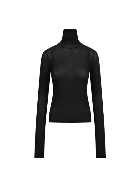 Sweter z golfem Dondup czarny