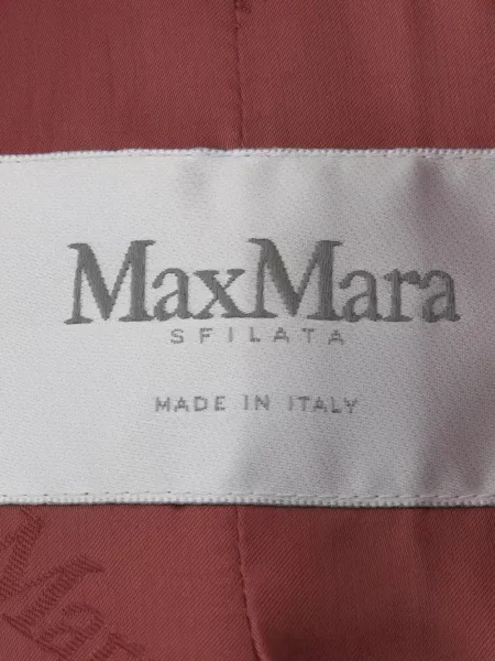 Palton Max Mara cu două rânduri de nasturi roz