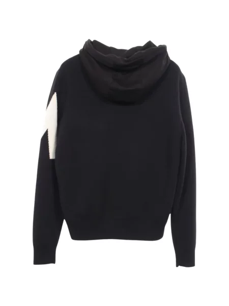 Geacă cu puf Moncler cu glugă negru