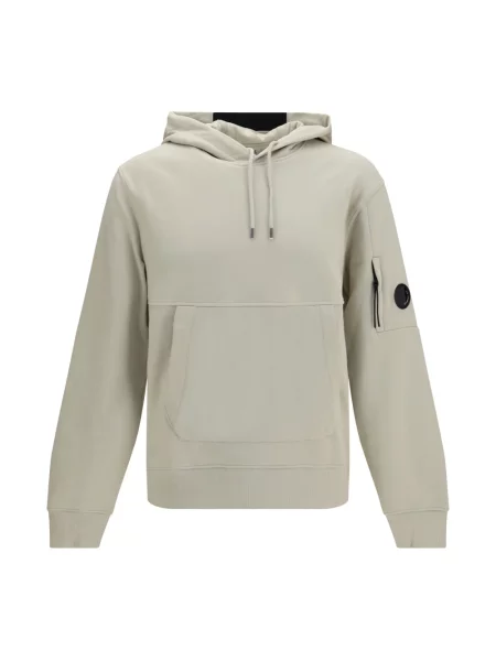 Bluza z kapturem C.p. Company polarowa z kapturem beżowa