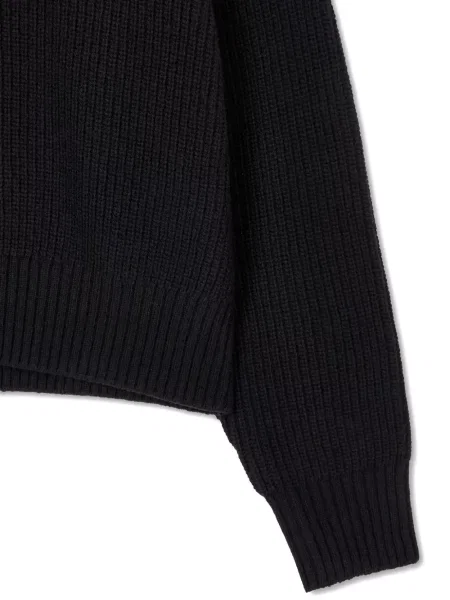 Pulover Studio Tomboy cu decolteu în V negru