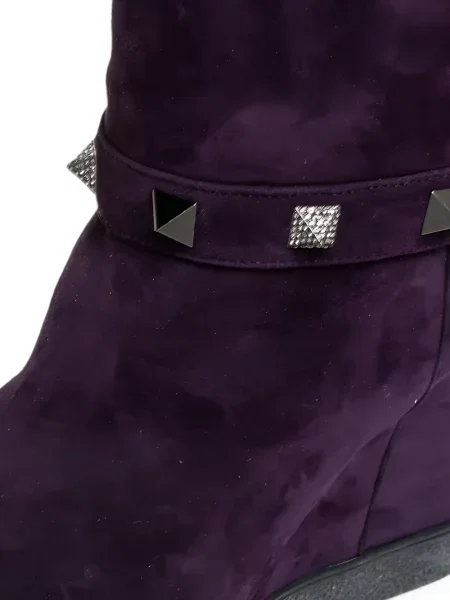 Botine Le Silla din piele de căprioară violet