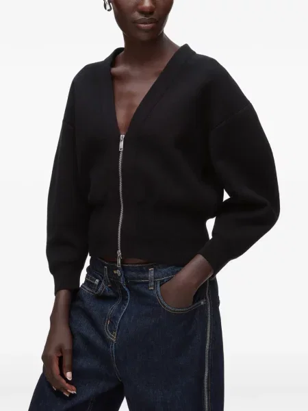 Жилетка 3.1 Phillip Lim с V-образно деколте черно