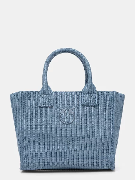 Shopper kabelka Pinko modrá