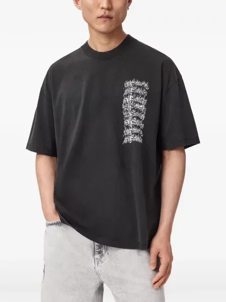 Tricou Allsaints cu imagine negru