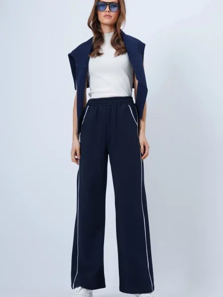 Trend Alaçatı Stili Hlače temno modra