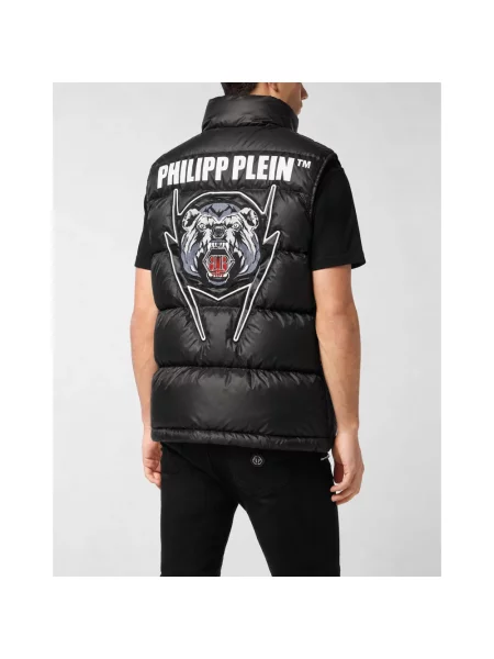 Krótka kamizelka Philipp Plein bez rękawów czarna