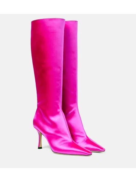 Cizme Jimmy Choo din satin roz