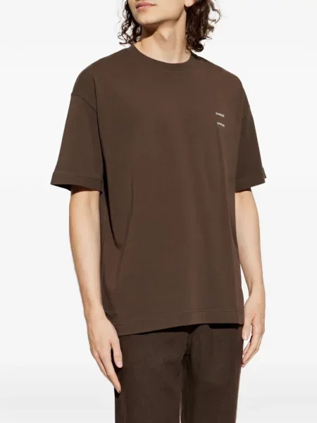 Tricou Samsøe Samsøe cu imagine maro