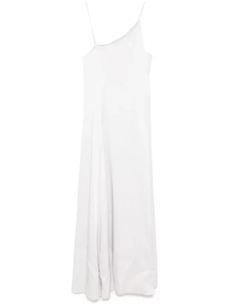 Rochie maxi Forte_forte din crep de costum violet