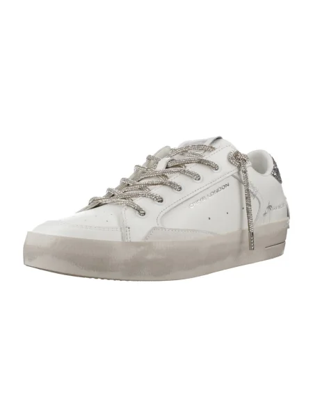 Pantofi Crime London din piele alb