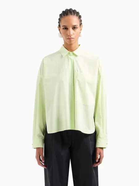 Рубашка Emporio Armani зеленая