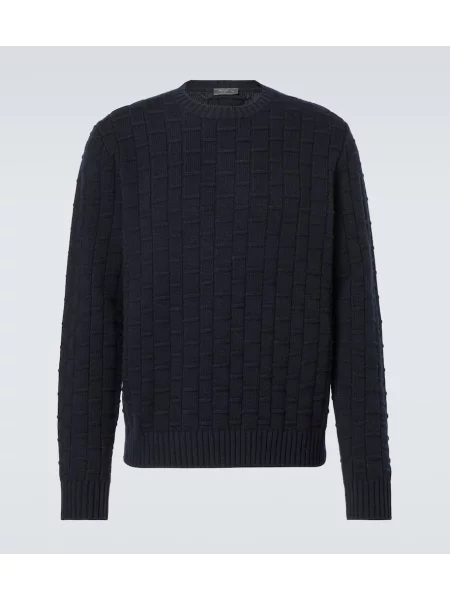 Volneni pulover Prada modra