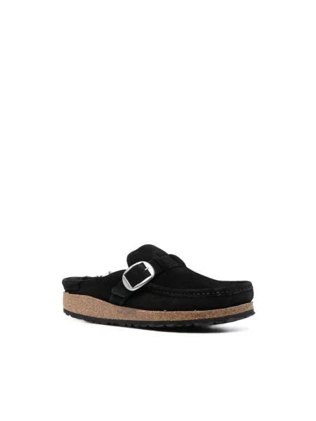 Klapki Birkenstock zamszowe czarne