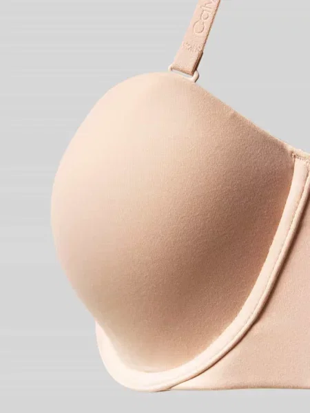 Biustonosz z regulowanymi ramiączkami model ‘PERFECT FIT’ Calvin Klein Underwear beżowy