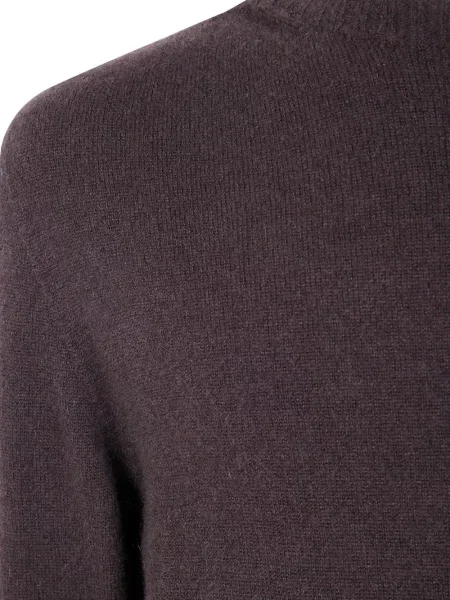 Tricou Md75 cu decolteu rotund maro