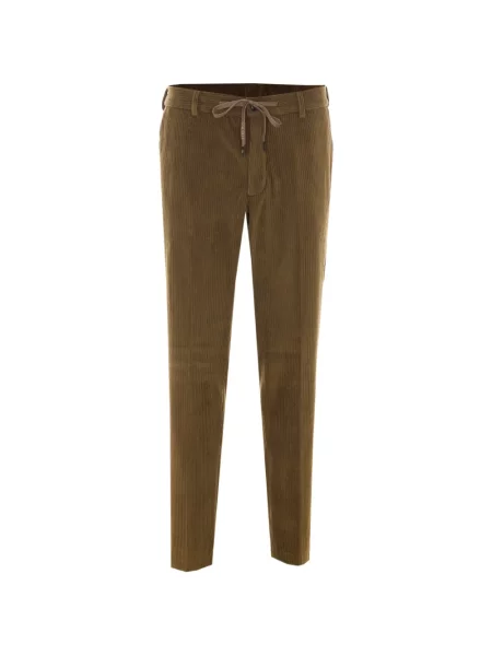 Pantaloni Circolo 1901 de catifea cu cordon maro