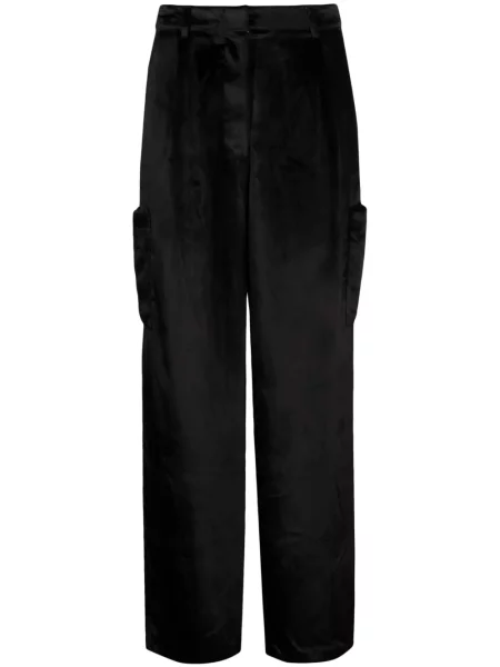 Pantaloni cargo Loulou Studio negru