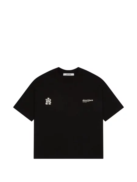 Тениска Aboutblank с кръгло деколте черно