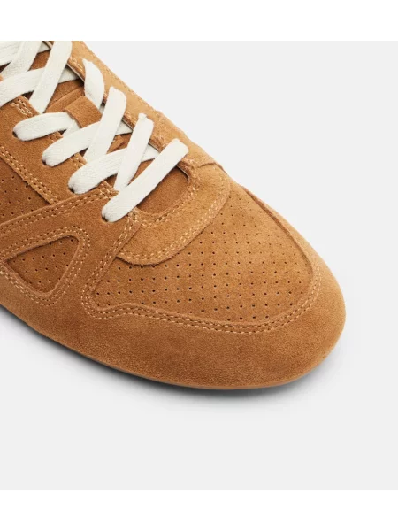 Sneakerși Isabel Marant din piele de căprioară bej