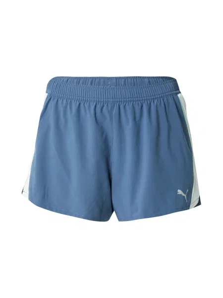 Pantaloni Puma alergare albastru