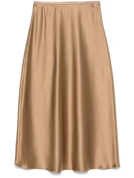 Fustă midi Max Mara până la genunchi maro