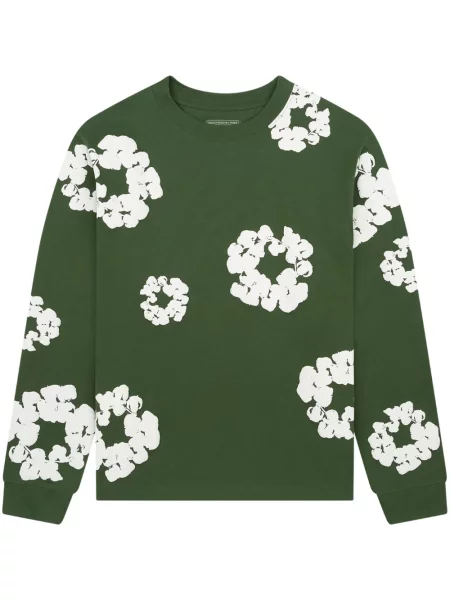 Tricou mânecă lungă Denim Tears verde