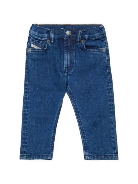 Jeansy straight leg dziecięce Diesel niebieskie