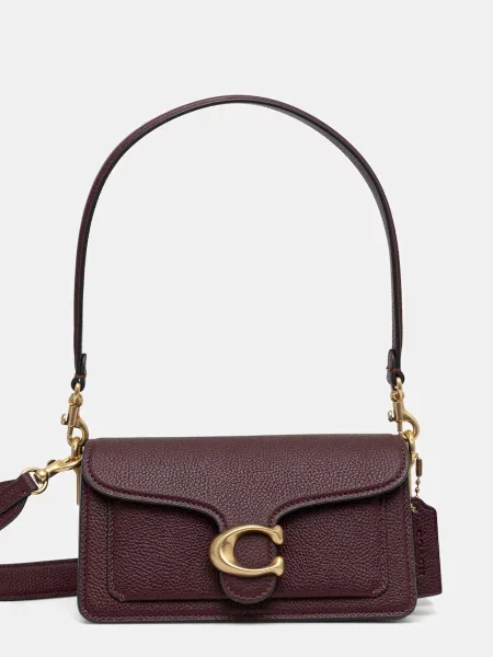Кожена чанта Coach Tabby Shoulder Bag 20 винено червено