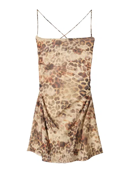 Bershka Rochie / maro / maro închis bej