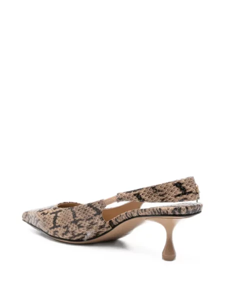Pantofi cu toc Jimmy Choo slingback cu model piele de șarpe