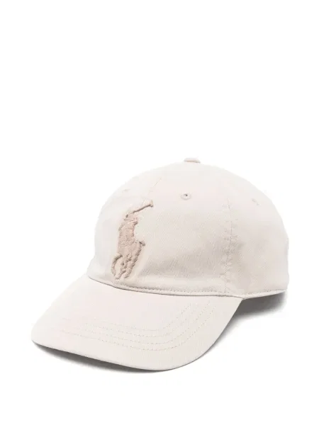 Polo Polo Ralph Lauren cu broderie de costum alb