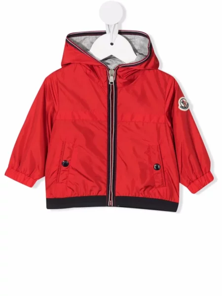 Kurtka dziecięca Moncler Enfant czerwona