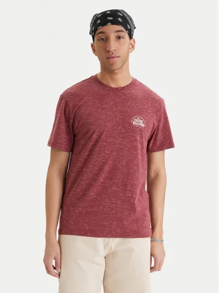 Quiksilver Majica Bordo rdeča