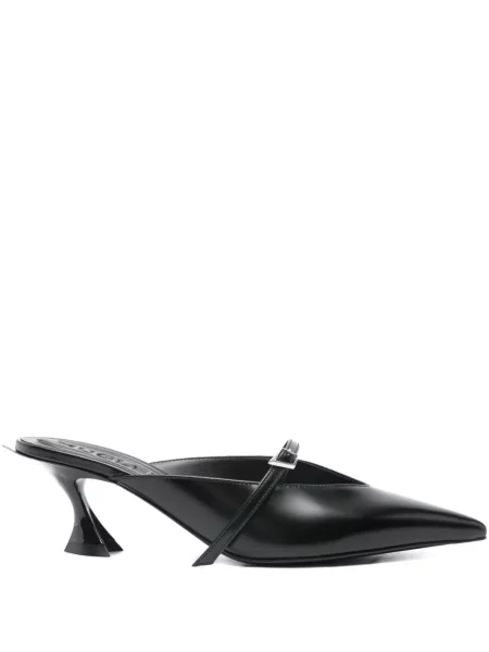 Sandale Mugler din piele negru