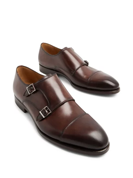 Pantofi monk Magnanni din piele maro